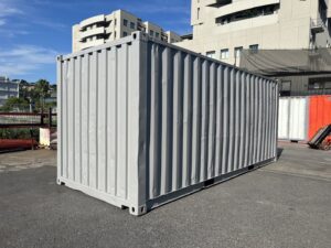 中古20ft　ドライスチール　サイド3mシャッター付き