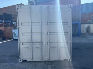 中古20ft　ドライスチール　サイド3mシャッター付き