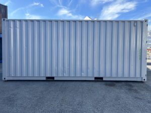 中古20ft　ドライスチール　サイド3mシャッター付き