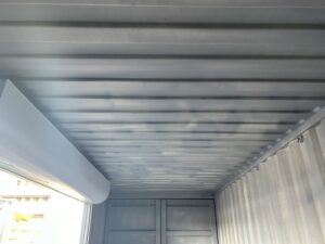 中古20ft　ドライスチール　サイド3mシャッター付き