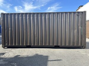 中古20ft　右パネルフルサイドシャッター付きコンテナ