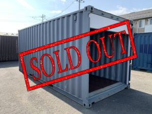 【東北】中古20ft　リア側シャッター付きコンテナ