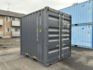 【東北】新造10ftHC(背高)　ドライスチールコンテナ　妻側ドア仕様