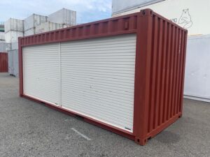 中古20FT ドライスチールコンテナ 右パネルフルシャッター付き TKCU2867040