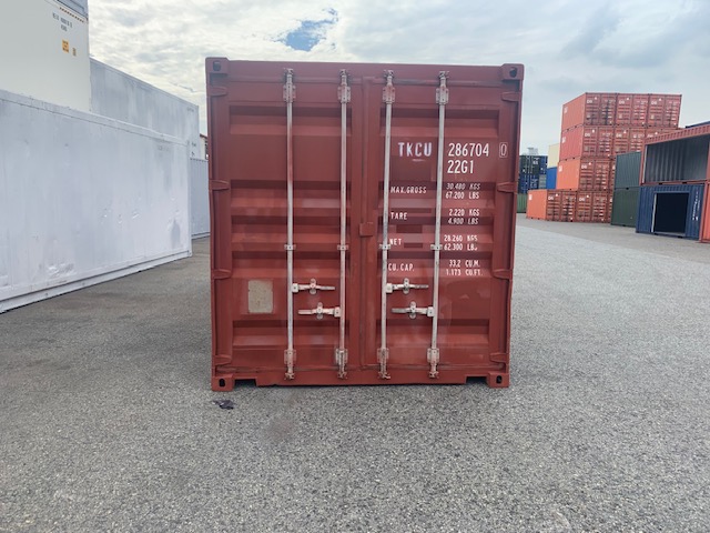 中古20FT ドライスチールコンテナ 右パネルフルシャッター付き TKCU2867040