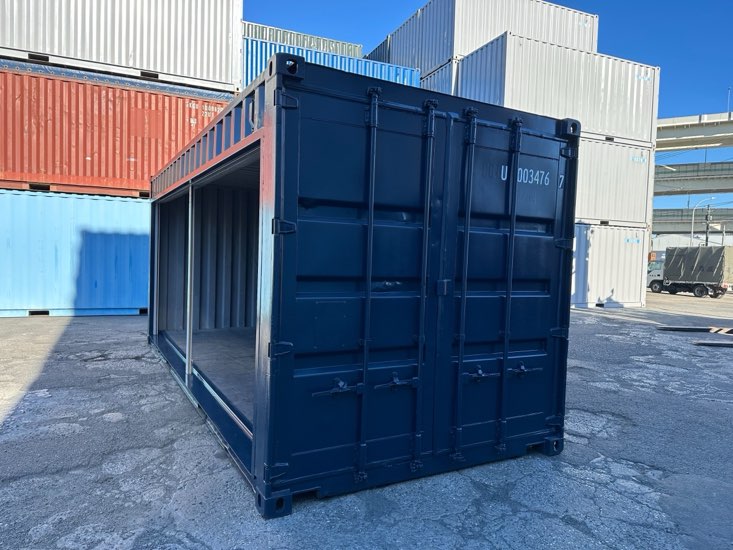 【横浜】中古20ftドライスチールコンテナ　左サイドフルシャッター仕様(U0034767)