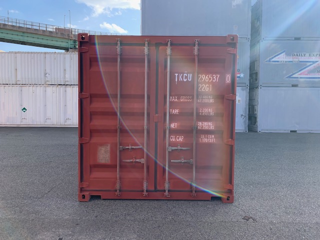 中古20FT ドライスチールコンテナ 右パネルフルシャッター付き TKCU2965370