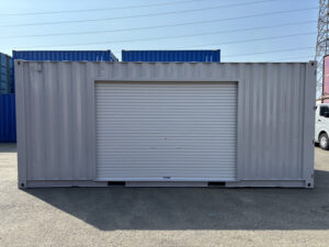 【東北】中古20ft　左パネル3mシャッター付きコンテナ【U3136224】