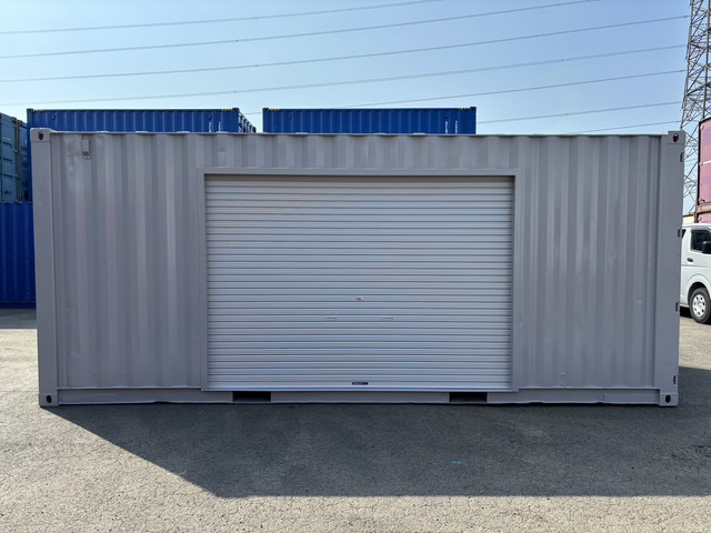 【東北】中古20ft　左パネル3mシャッター付きコンテナ【U3136224】