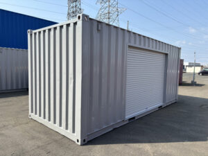 【東北】中古20ft　左パネル3mシャッター付きコンテナ【U3136224】