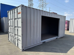 【東北】中古20ft　右パネル3mシャッター付きコンテナ【U3056962】