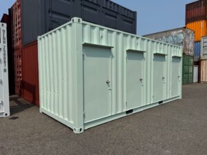中古20FT レンタルボックスコンテナ 希望色一色塗りいたします！ No.11