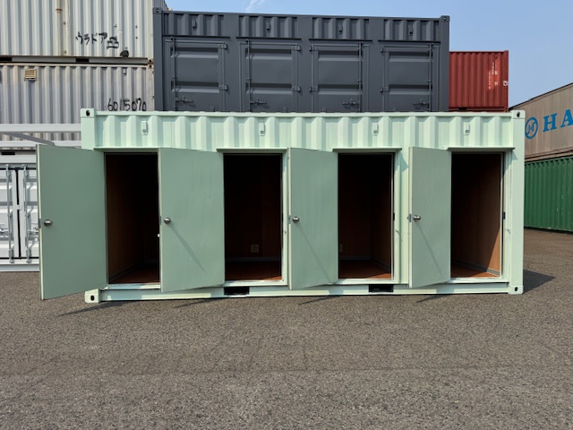 中古20FT レンタルボックスコンテナ 希望色一色塗りいたします！ No.11