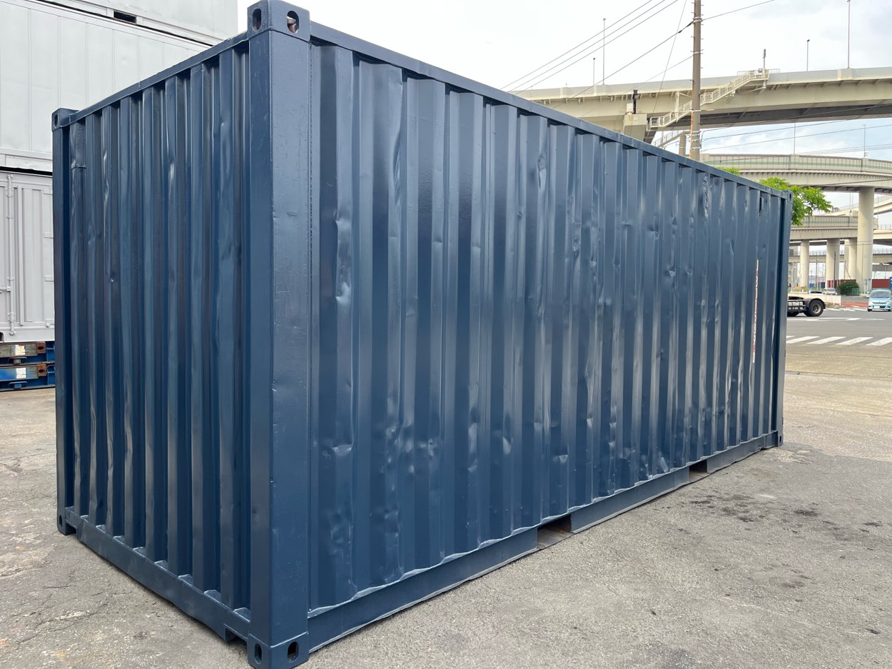 【横浜】中古20FTドライスチールコンテナ　右パネル3mシャッター仕様(U3015890)