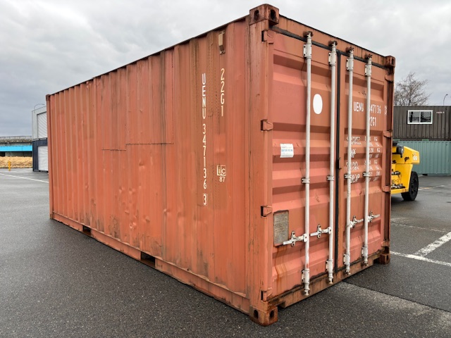 【北陸】中古20ft ドライスチールコンテナ（大特価品!!）茶色
