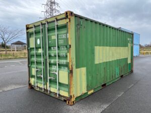 【北陸】中古20ft ドライスチールコンテナ（大特価品!!）緑色