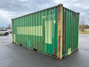 【北陸】中古20ft ドライスチールコンテナ（大特価品!!）緑色