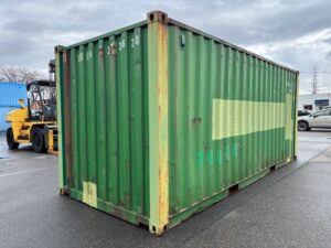 【北陸】中古20ft ドライスチールコンテナ（大特価品!!）緑色