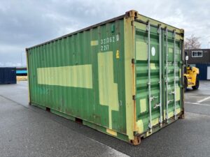 【北陸】中古20ft ドライスチールコンテナ（大特価品!!）緑色
