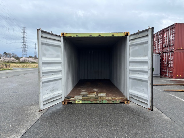 【北陸】中古20ft ドライスチールコンテナ（大特価品!!）緑色
