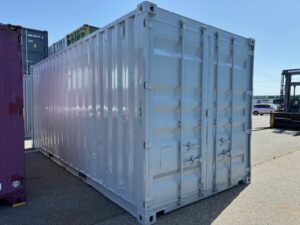 【北陸】中古20ft ドライスチールコンテナ　3mシャッター付き①