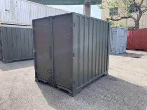 【神戸】中古6FT ドライスチールコンテナ（OD色）TKCU1178