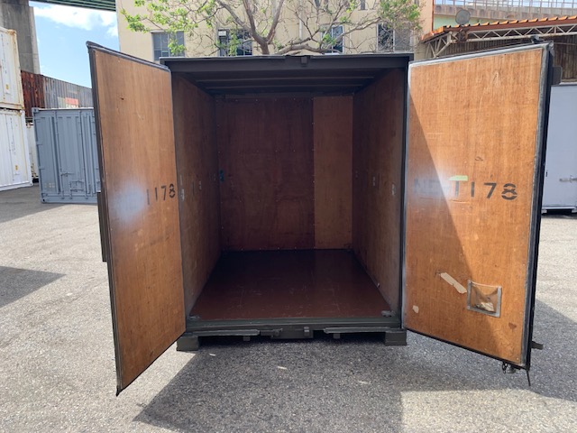 【神戸】中古6FT ドライスチールコンテナ（OD色）TKCU1178