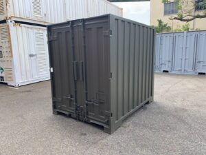【神戸】中古6FT ドライスチールコンテナ（OD色）TKCU9571