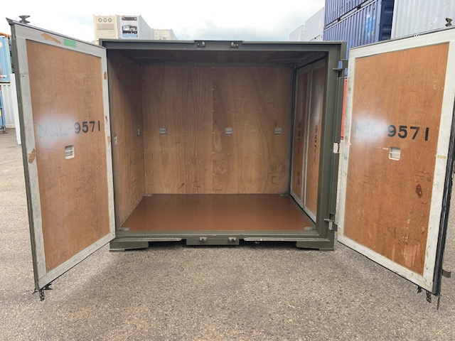 【神戸】中古6FT ドライスチールコンテナ（OD色）TKCU9571