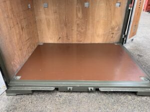 【神戸】中古6FT ドライスチールコンテナ（OD色）TKCU9571