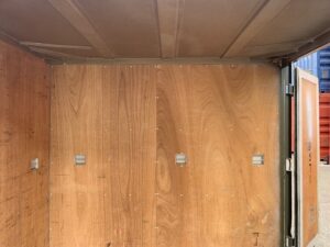 【神戸】中古6FT ドライスチールコンテナ（OD色）TKCU9571