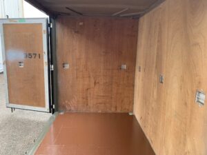 【神戸】中古6FT ドライスチールコンテナ（OD色）TKCU9571