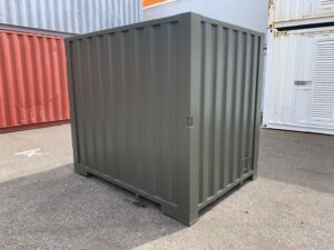 【神戸】中古6FT ドライスチールコンテナ（OD色）TKCU9571