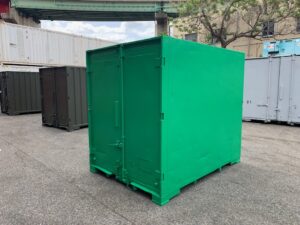 【神戸】中古6FT ドライスチールコンテナ（緑色）