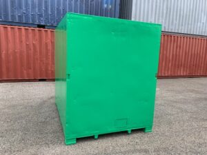 【神戸】中古6FT ドライスチールコンテナ（緑色）