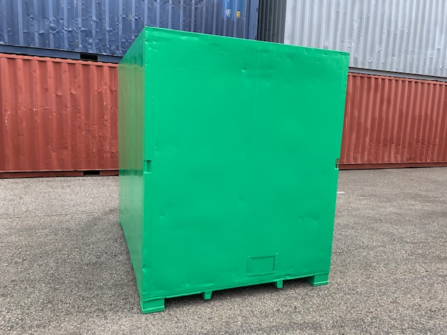 【神戸】中古6FT ドライスチールコンテナ（緑色）