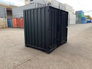 【神戸】中古6FT ドライスチールコンテナ（ブラック）TKCU9412