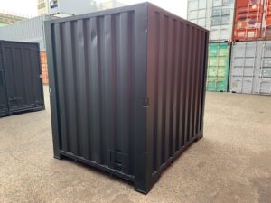 【神戸】中古6FT ドライスチールコンテナ（ブラック）TKCU1095