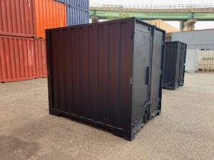 【神戸】中古6FT ドライスチールコンテナ（ブラック）TKCU1095
