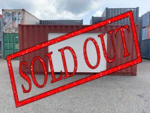 【神戸】中古20ft ドライスチールコンテナ 左パネル3mシャッター付き TKCU3547576