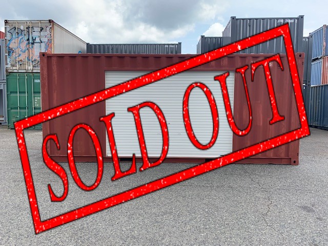 【神戸】中古20ft ドライスチールコンテナ 左パネル3mシャッター付き TKCU3547576