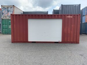 【神戸】中古20ft ドライスチールコンテナ 左パネル3mシャッター付き TKCU3547576