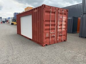 【神戸】中古20ft ドライスチールコンテナ 左パネル3mシャッター付き TKCU3547576
