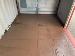 【神戸】中古20ft ドライスチールコンテナ 左パネル3mシャッター付き TKCU3547576