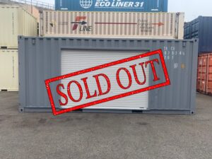 【神戸】中古20ft ドライスチールコンテナ 右パネル3mシャッター付き TKCU2075245
