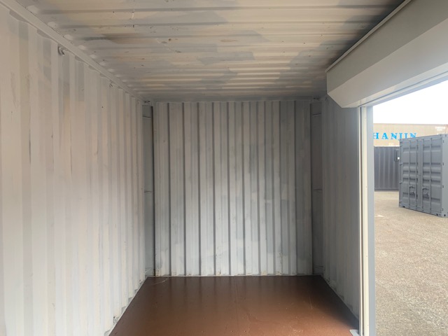 【神戸】中古20ft ドライスチールコンテナ 右パネル3mシャッター付き TKCU2075055