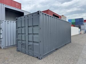 【神戸】中古20FTドライスチールコンテナ グレー塗装済み TKCU2081378