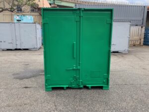 【神戸】中古6FT ドライスチールコンテナ（緑色）TKCU934