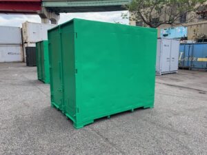 【神戸】中古6FT ドライスチールコンテナ（緑色）TKCU934
