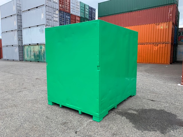 【神戸】中古6FT ドライスチールコンテナ（緑色）TKCU934